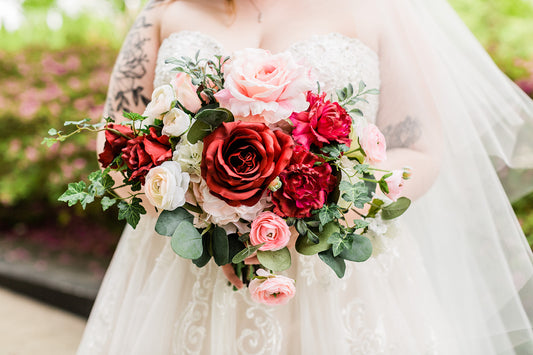 Lavender Blue Floral for the Best Silk Wedding Designs