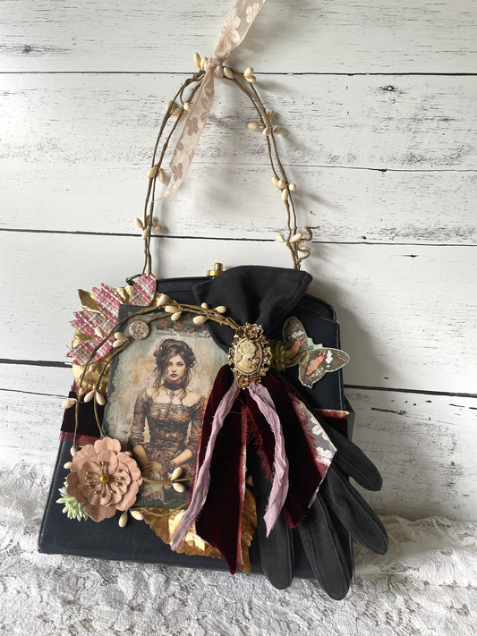 Victorian gothic wall art assemblage