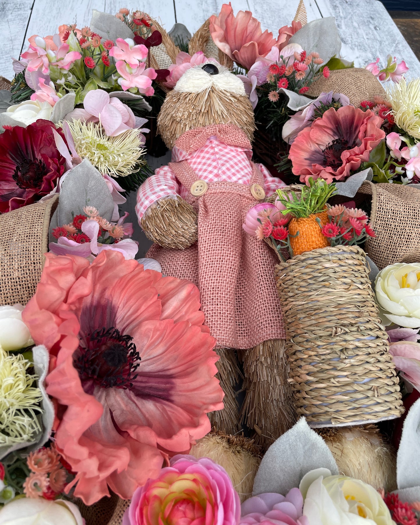 Pink Rabbit Wreath in Pink