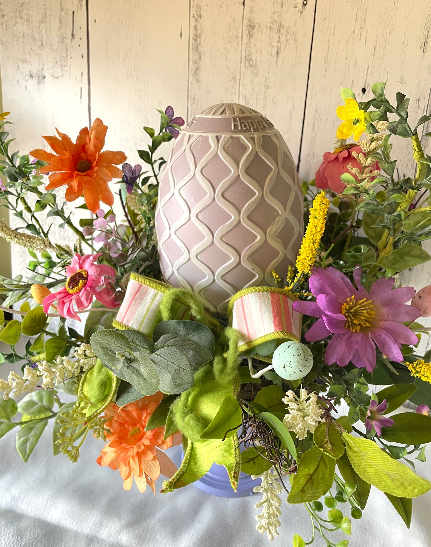 Easter Egg Themed Spring Centerpiece