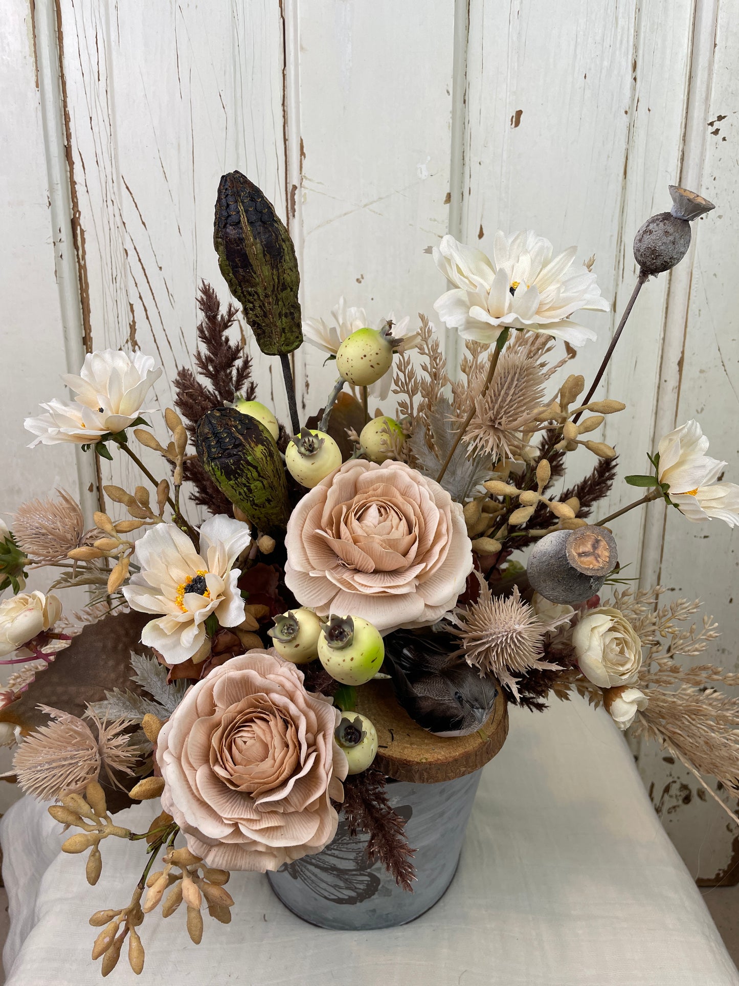 Boho floral centerpiece