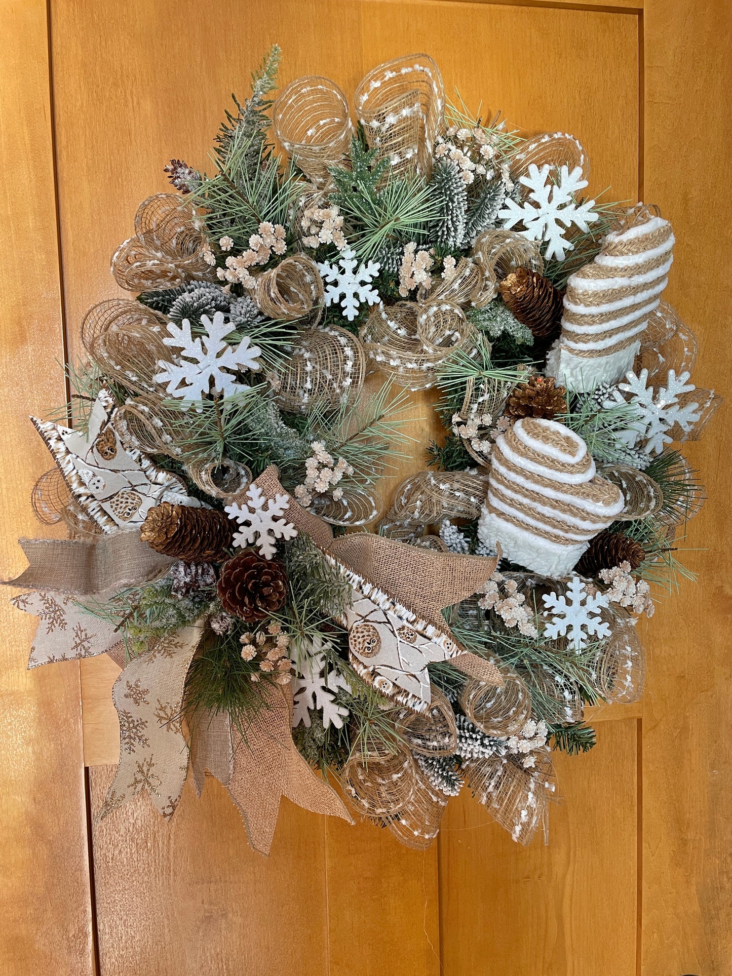 Mittens Winter Rustic Wreath