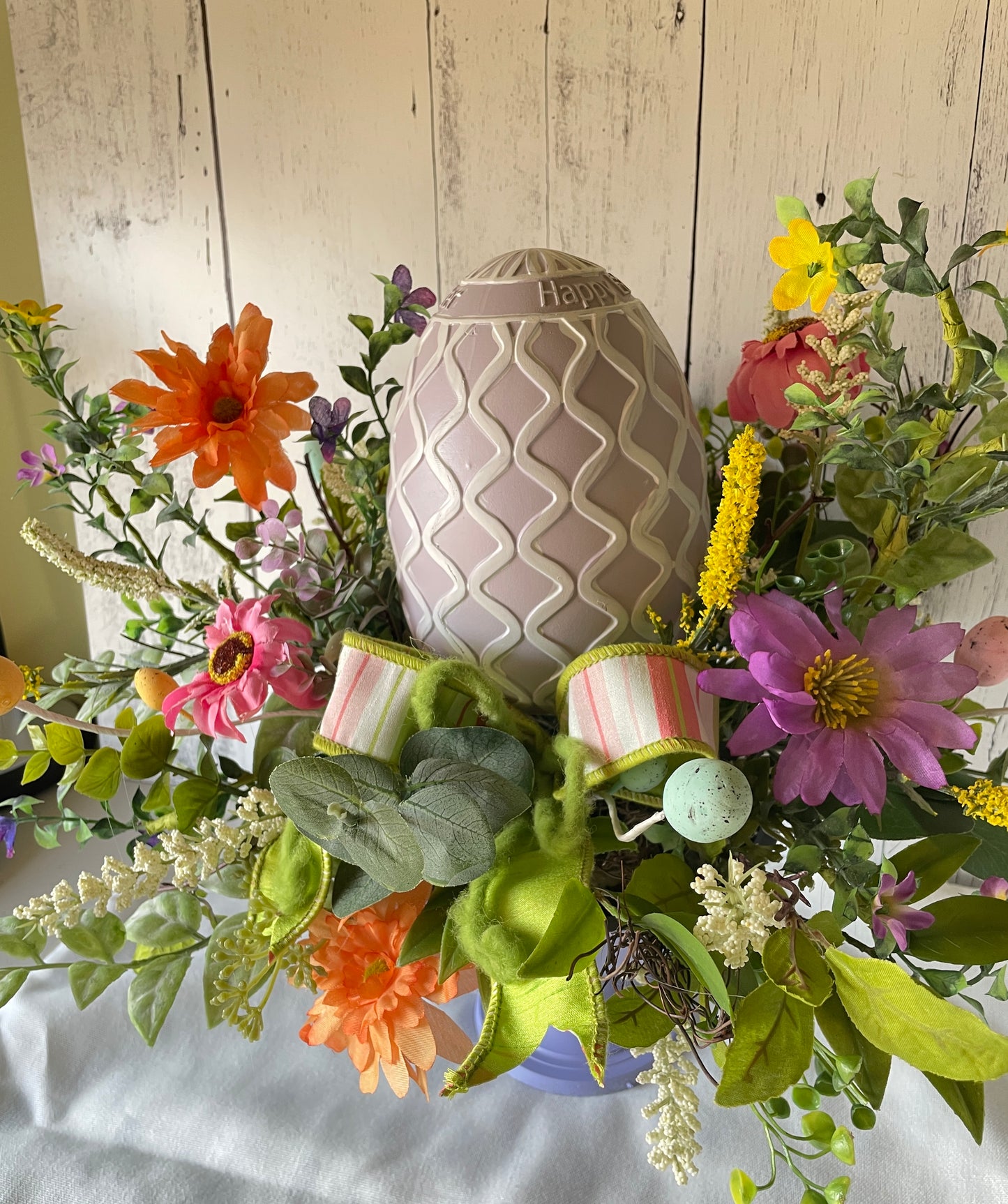 Easter Egg Themed Spring Centerpiece