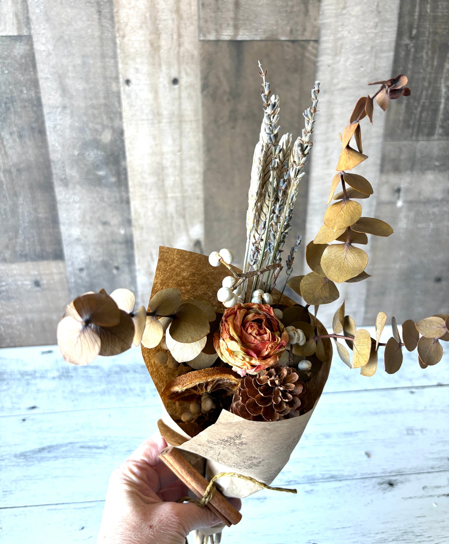 Dried Floral Bundle | Natural Fall Bouquet with Lavender & Eucalyptus – Rustic Autumn Decor & Gift