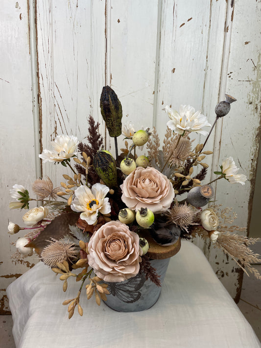 Boho floral centerpiece