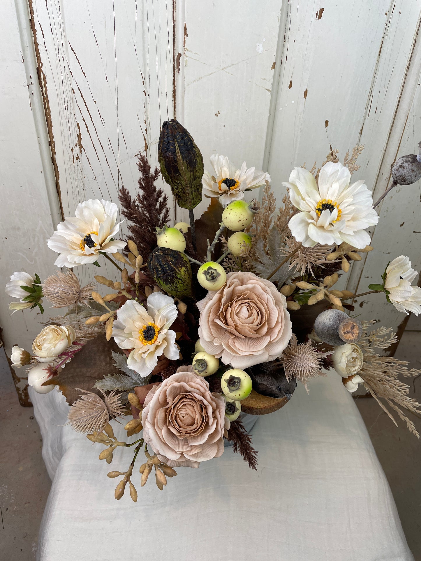 Boho floral centerpiece
