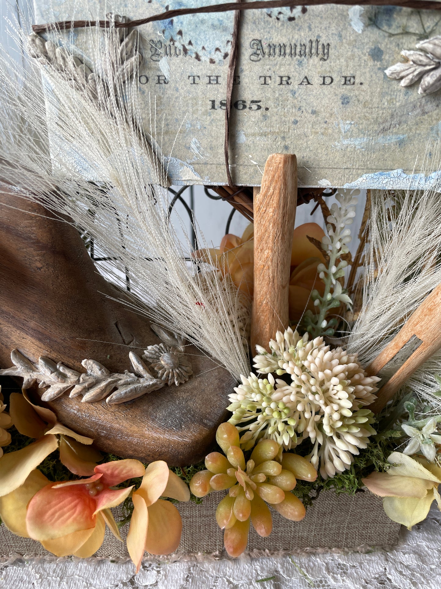 Vintage shoe floral arrangement