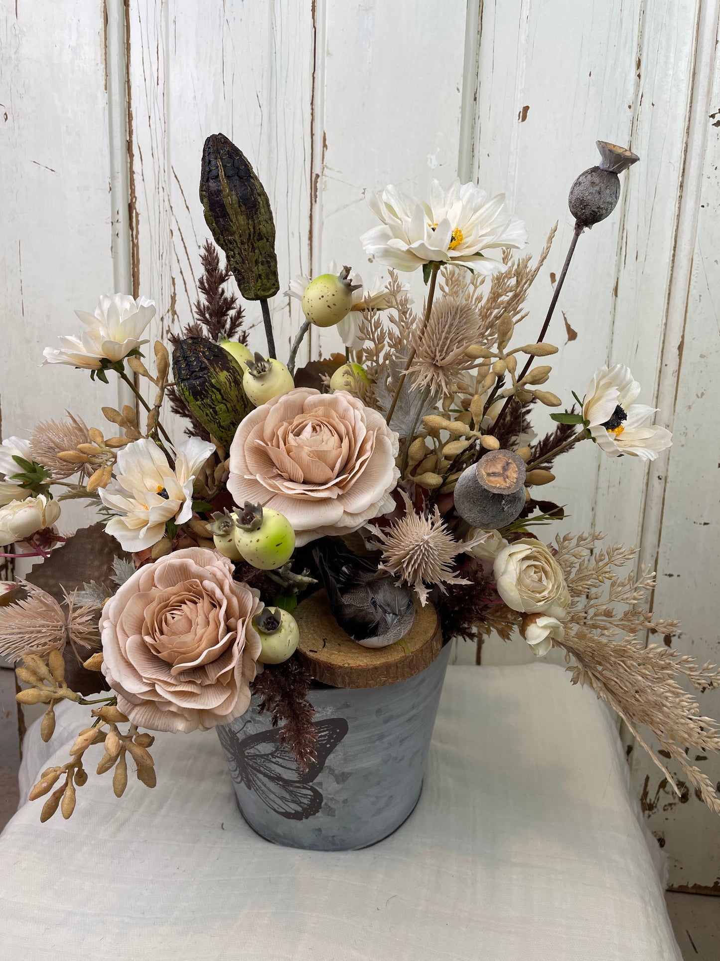 Boho floral centerpiece