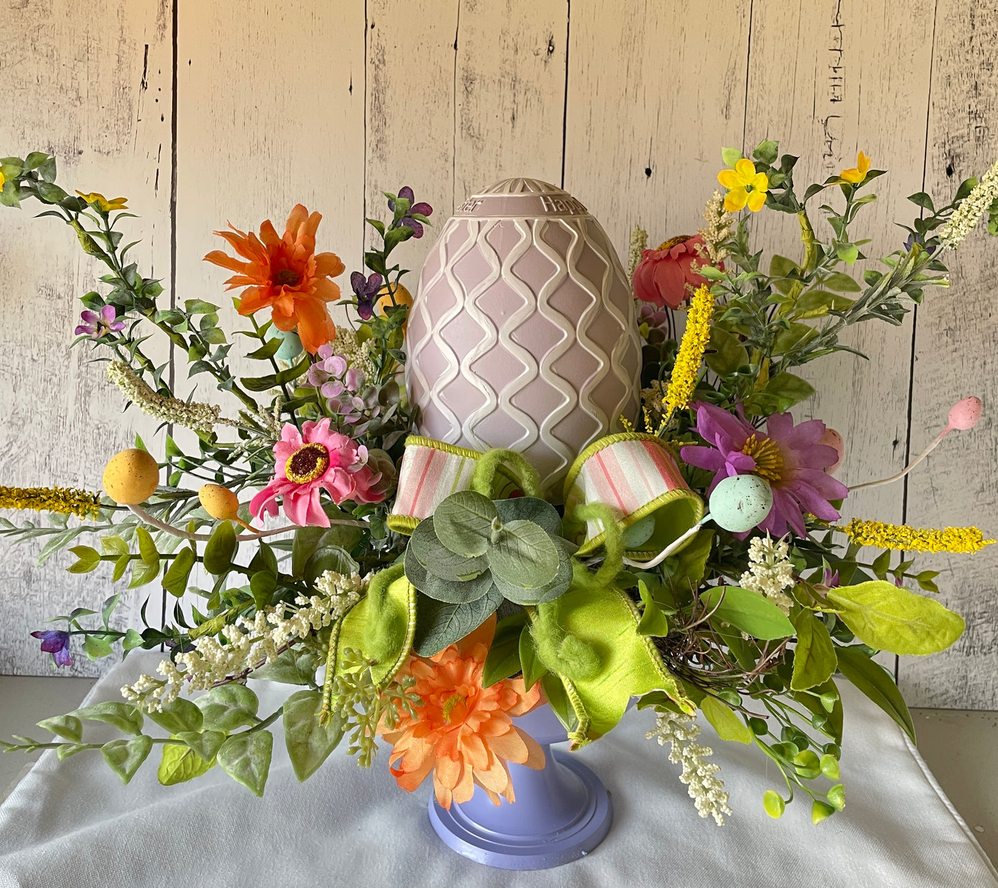 Easter Egg Themed Spring Centerpiece