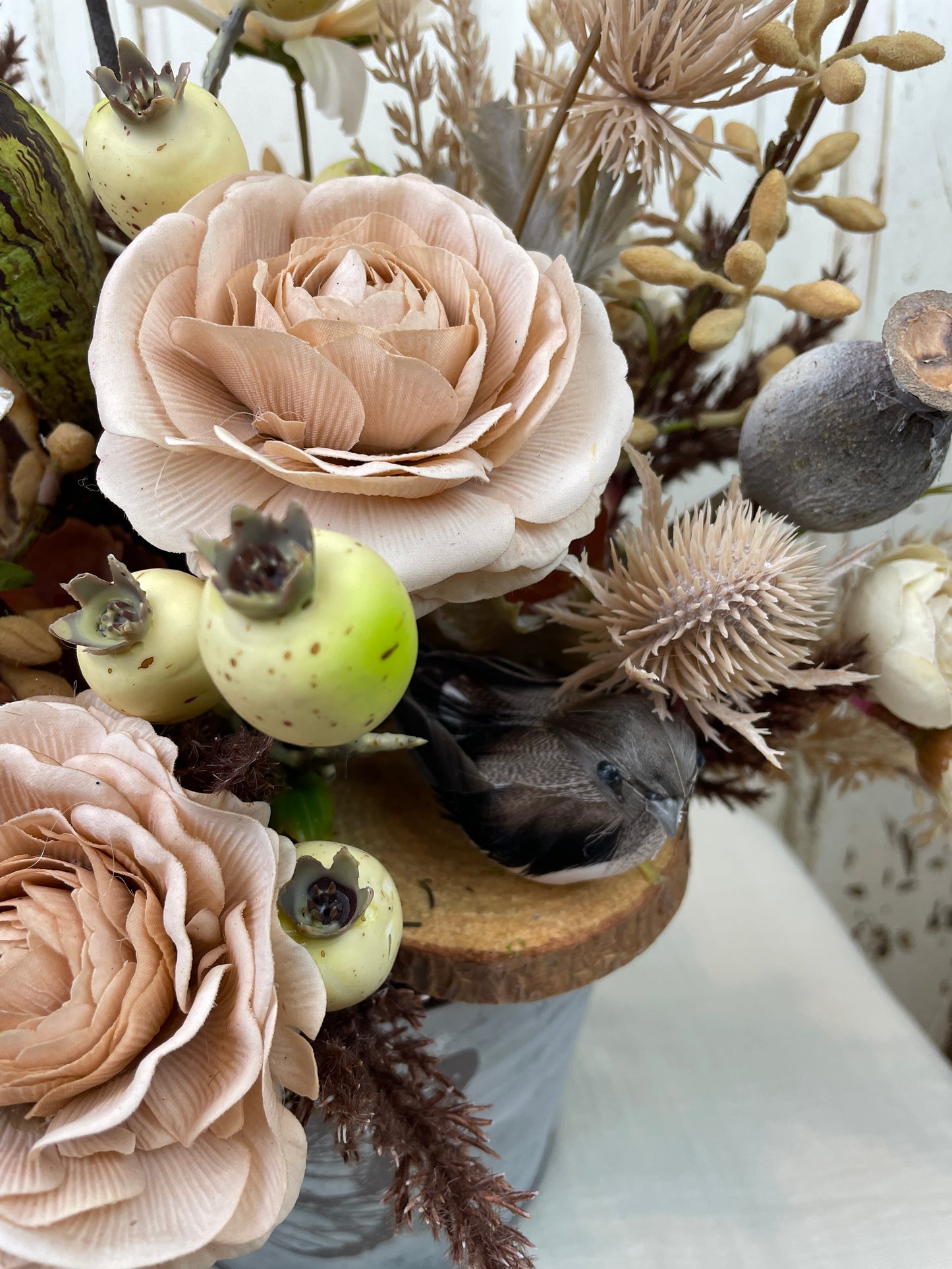 Boho floral centerpiece