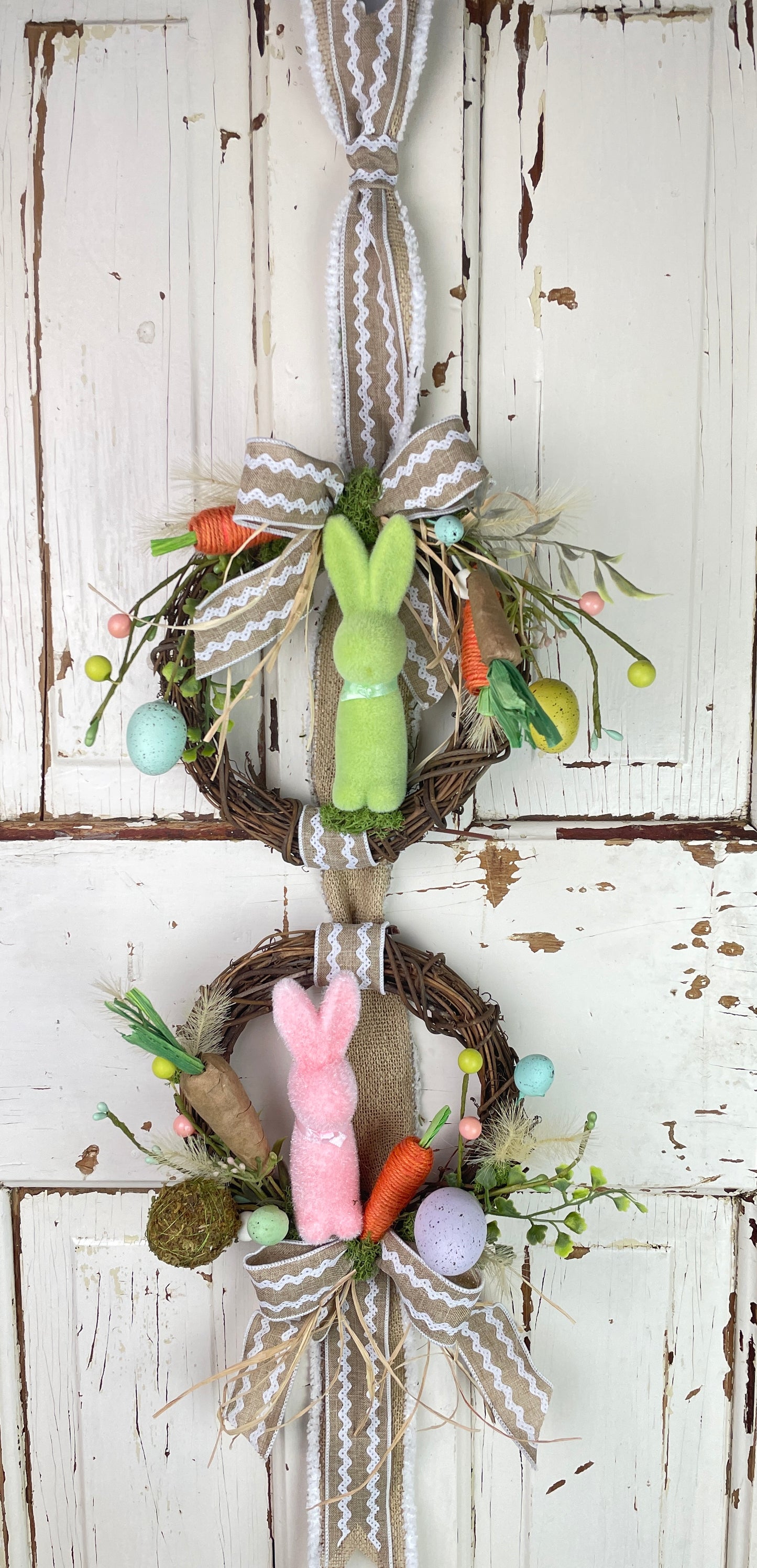 Easter wreath wall decor