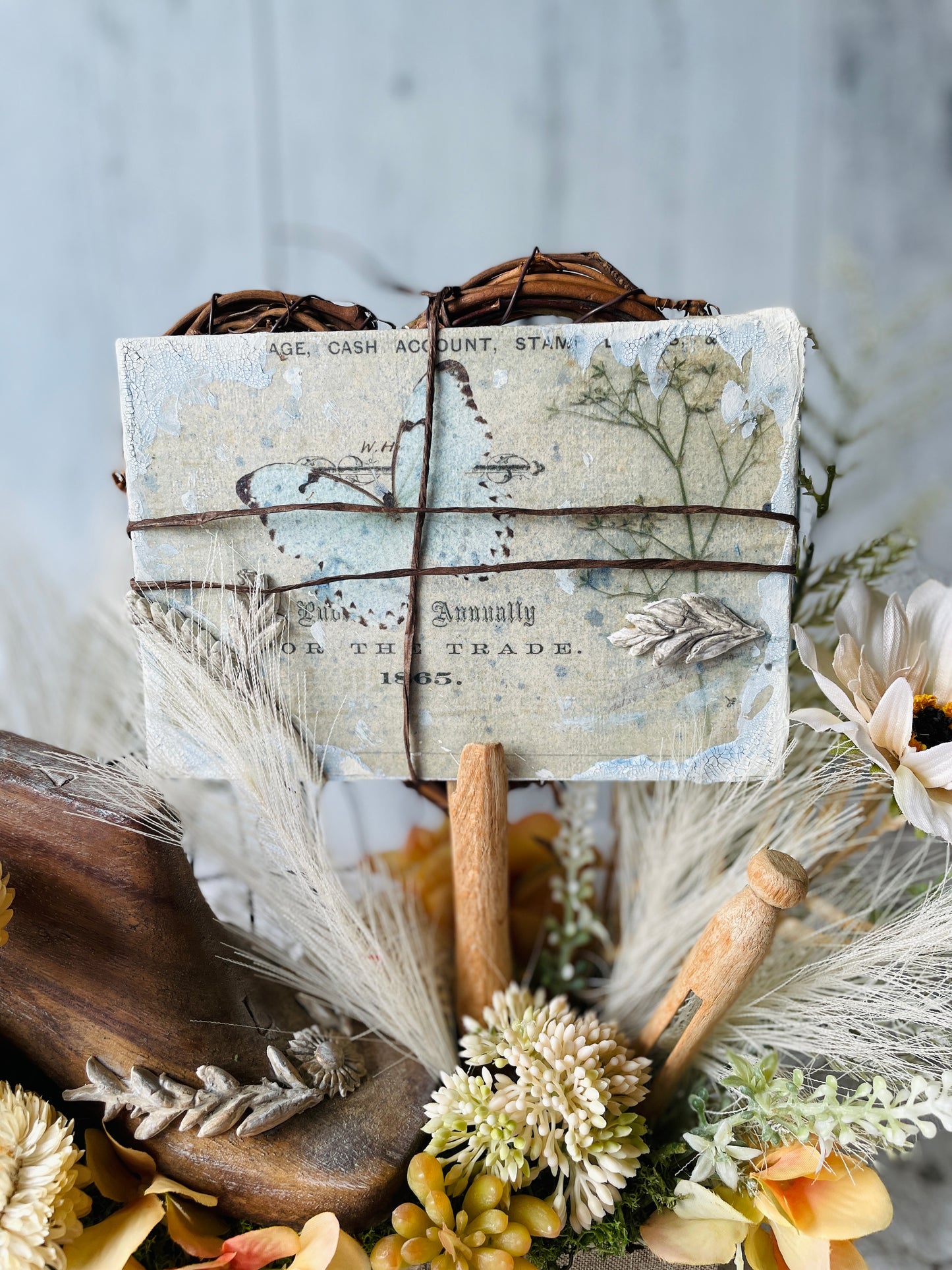 Vintage shoe floral arrangement