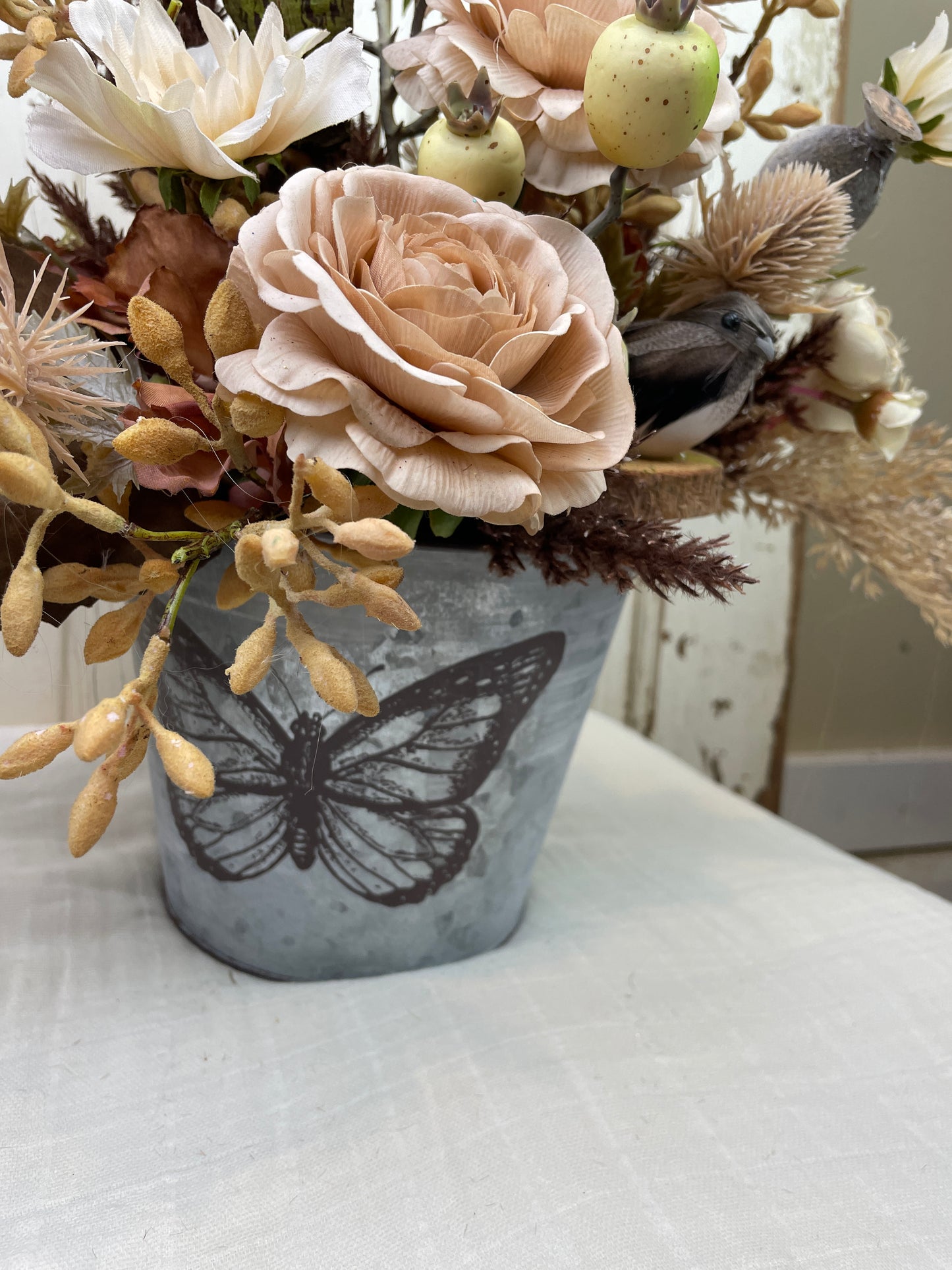Boho floral centerpiece