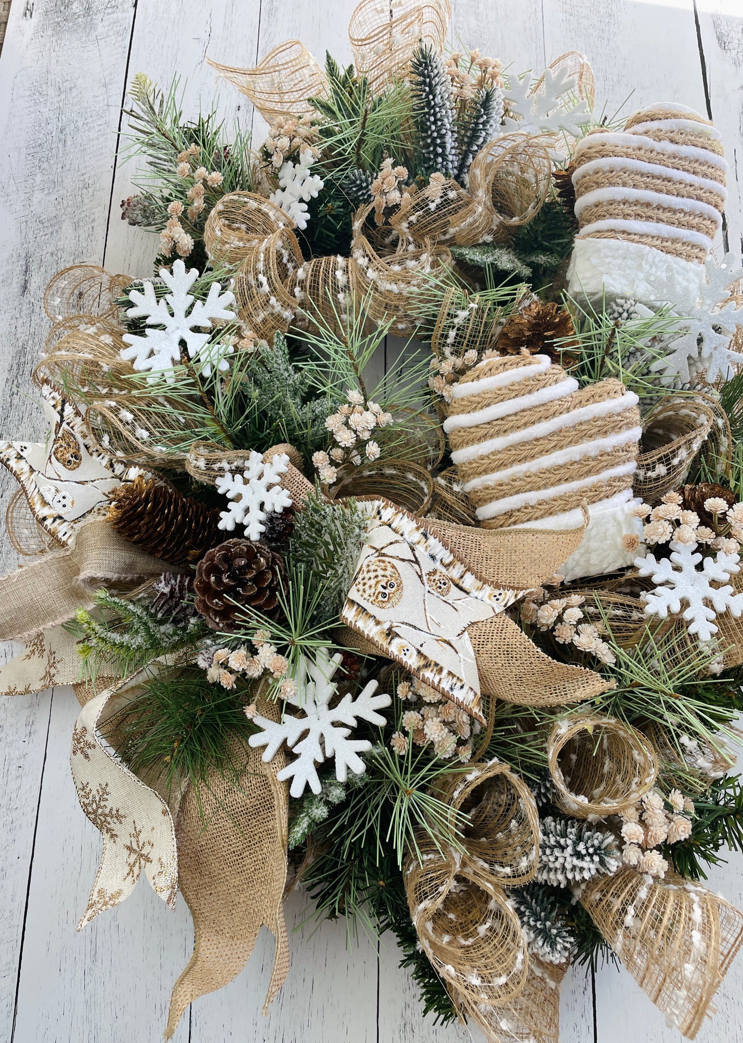 Mittens Winter Rustic Wreath