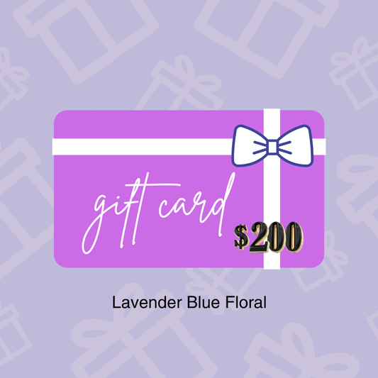 Gift card for 200 dollars