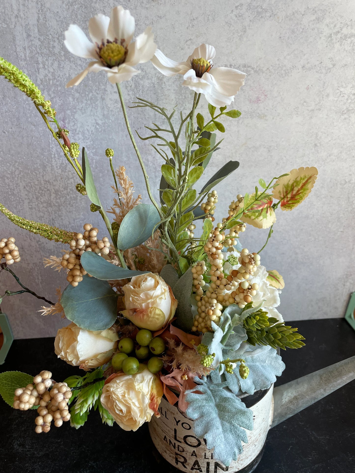 Watering Can Floral Arrangement