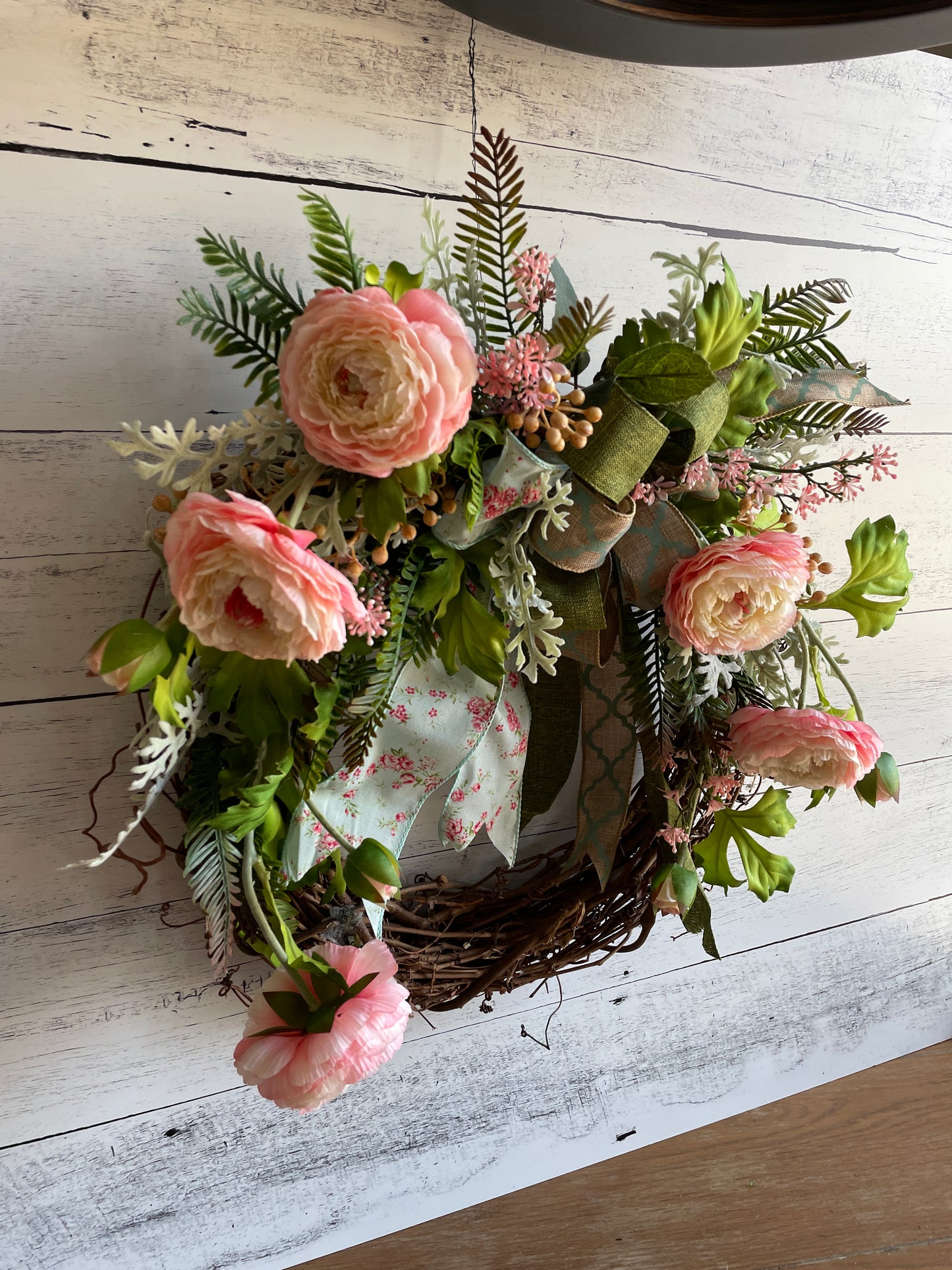 Pink floral Wall Wreath