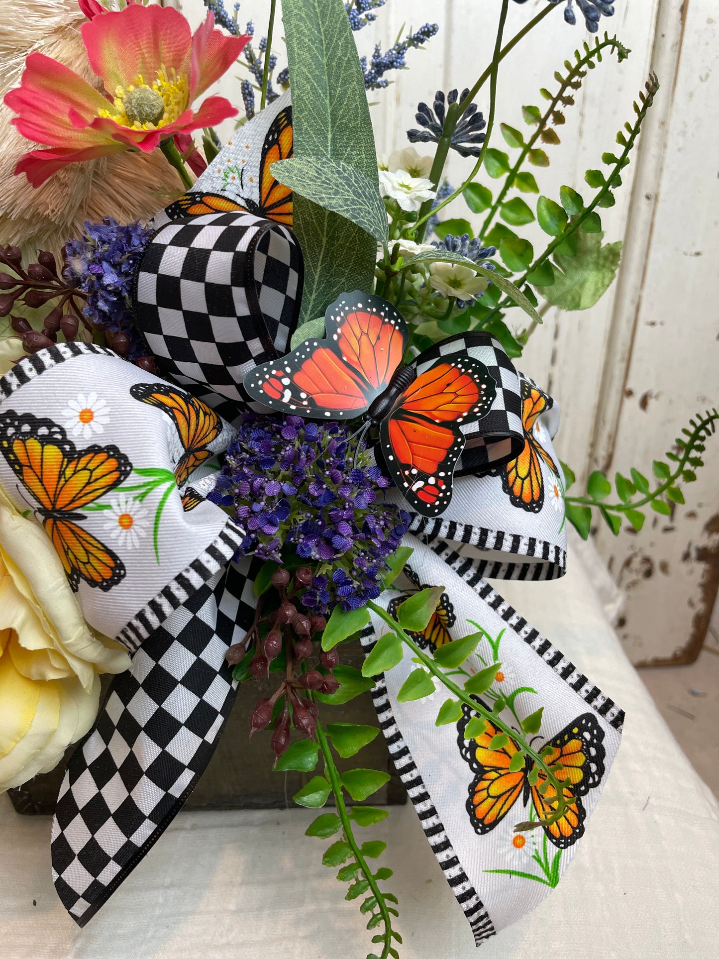 Bunny and Butterflies floral arrangment