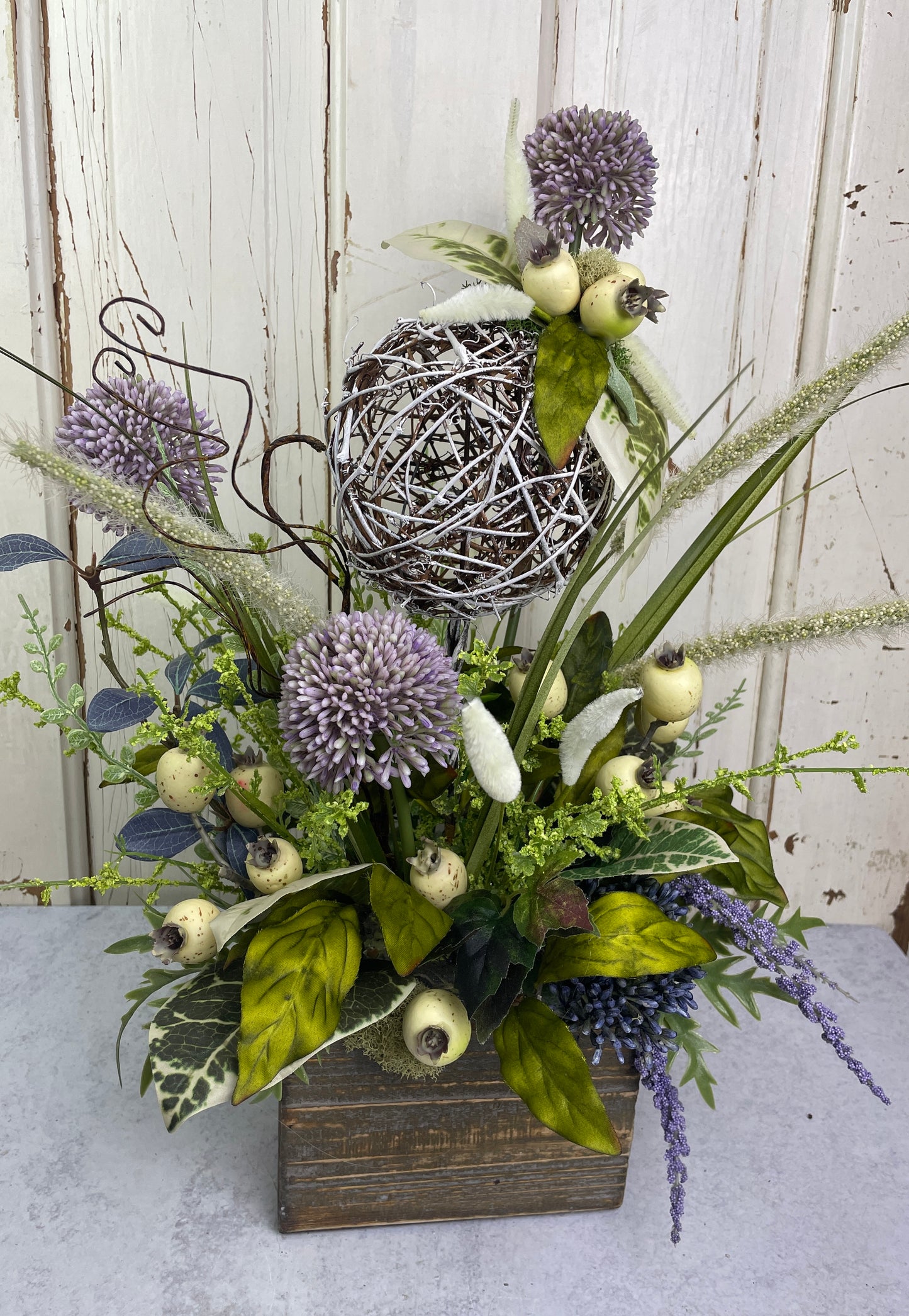 Purple Modern Floral arrangment