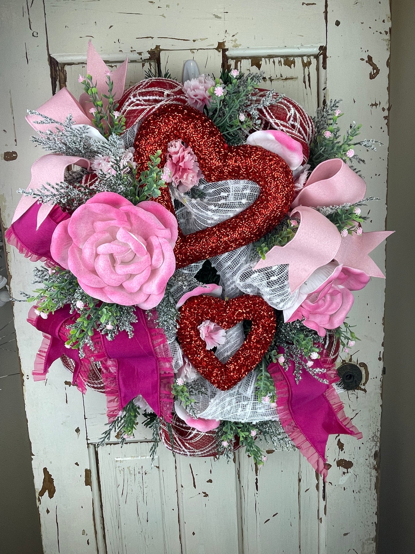 Valentines Flower Wreath