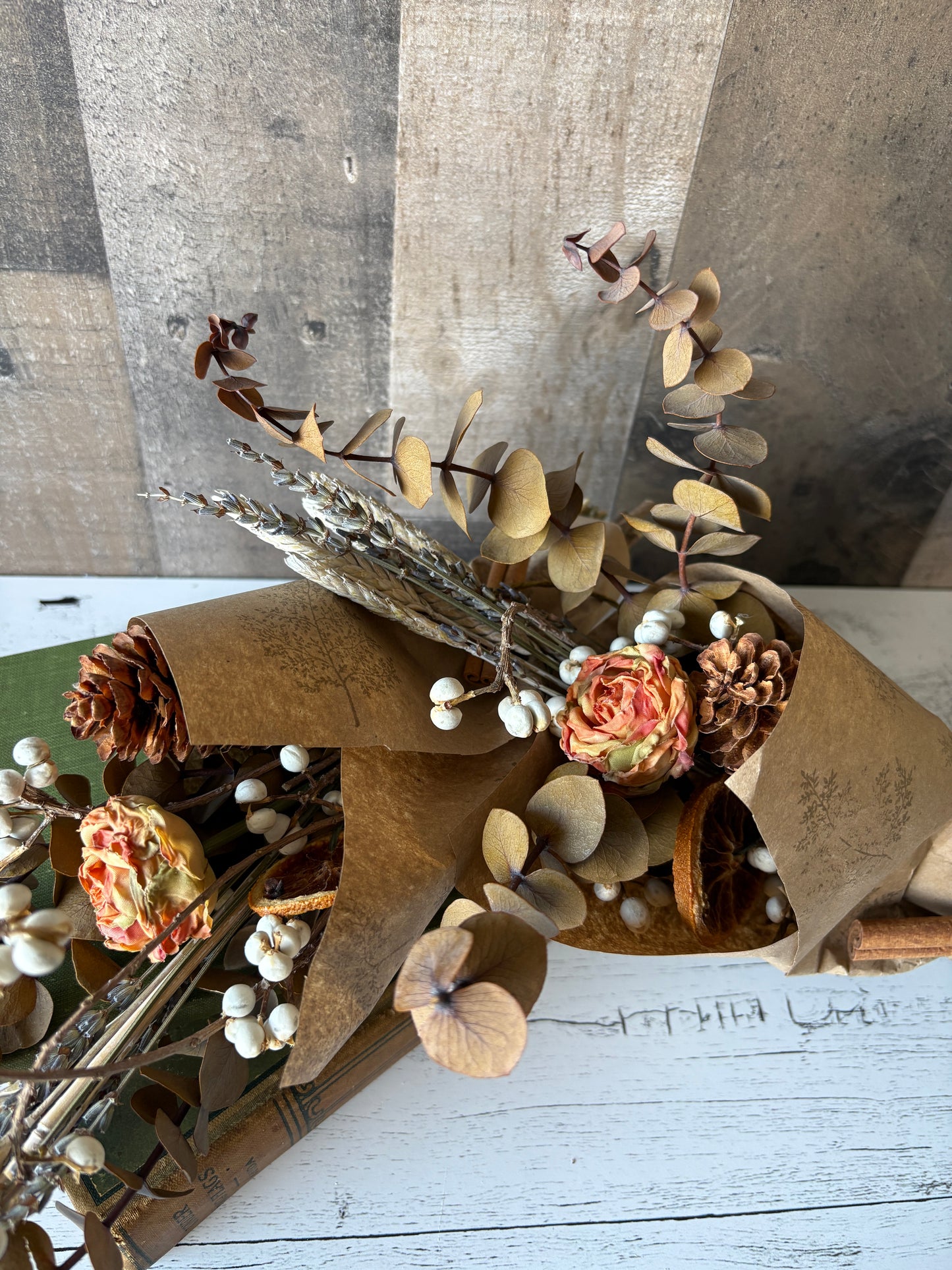 Dried Floral Bundle | Natural Fall Bouquet with Lavender & Eucalyptus – Rustic Autumn Decor & Gift