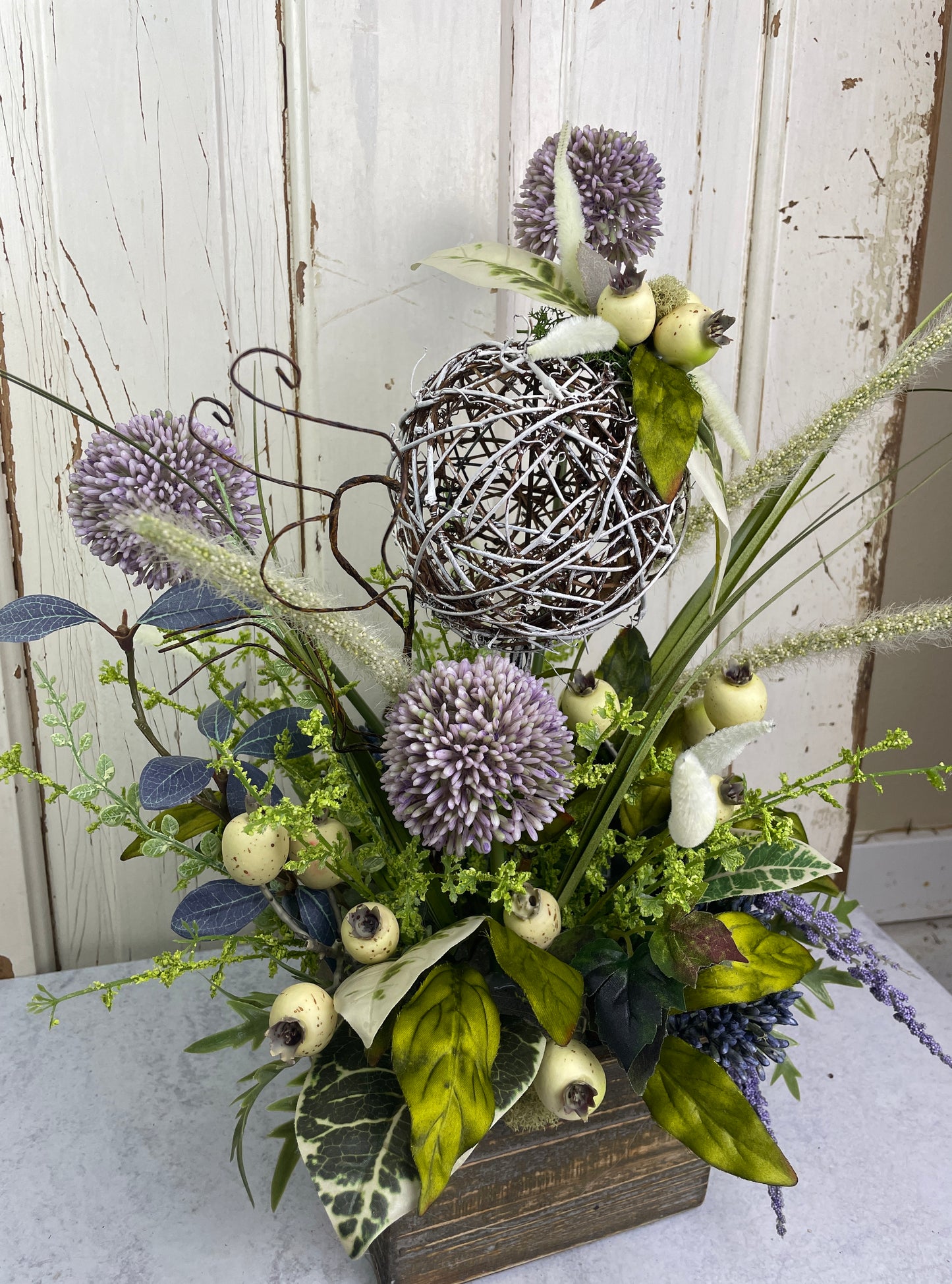 Purple Modern Floral arrangment