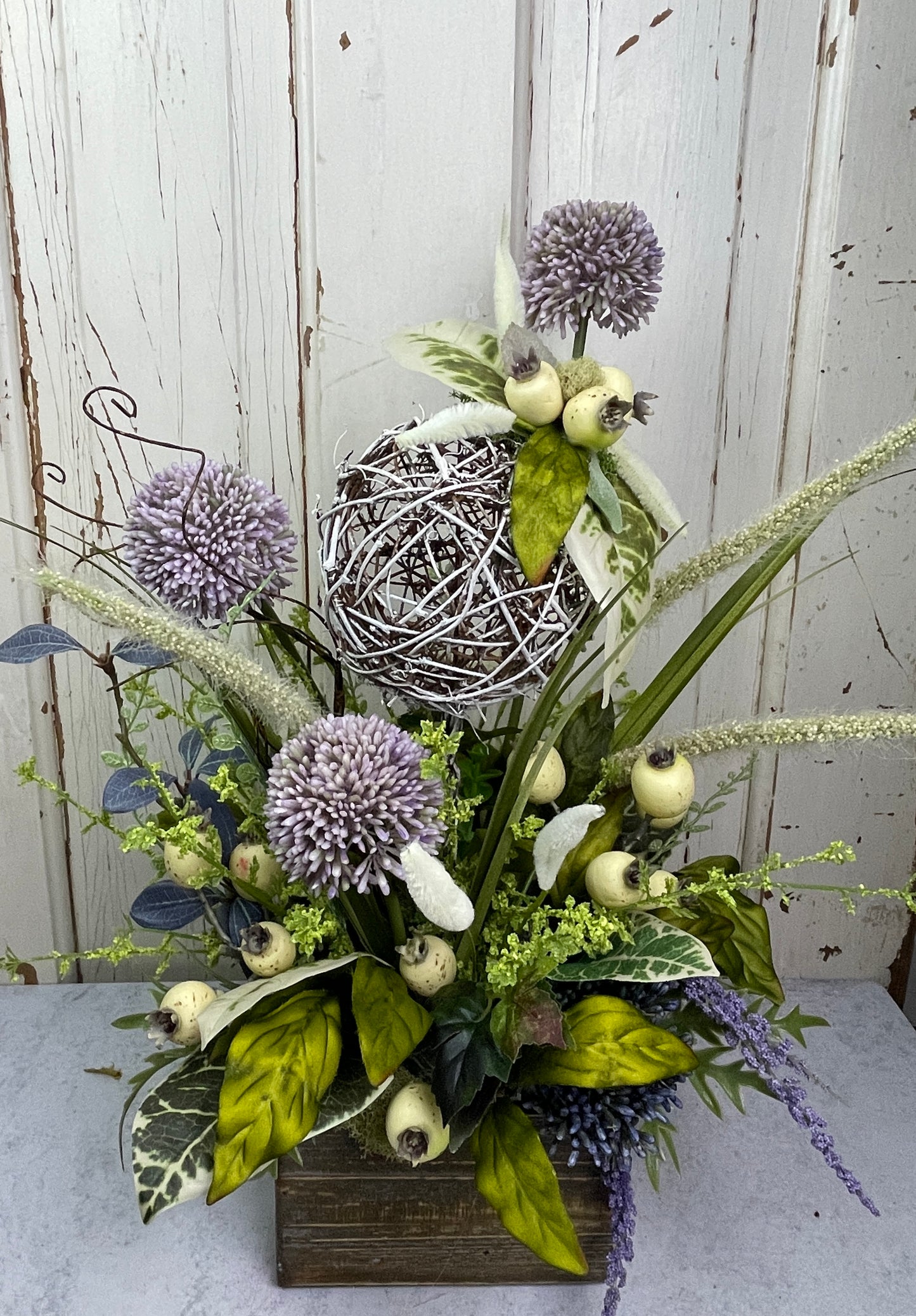 Purple Modern Floral arrangment