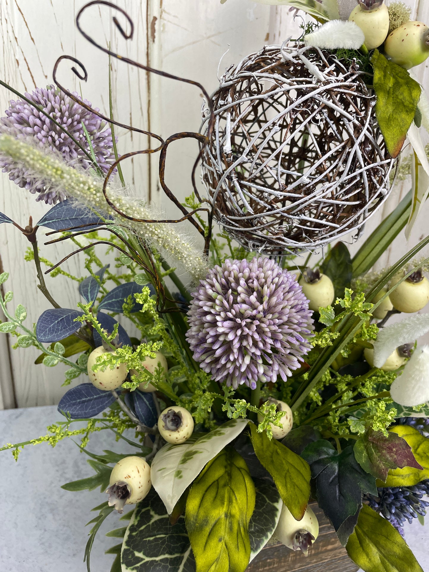 Purple Modern Floral arrangment