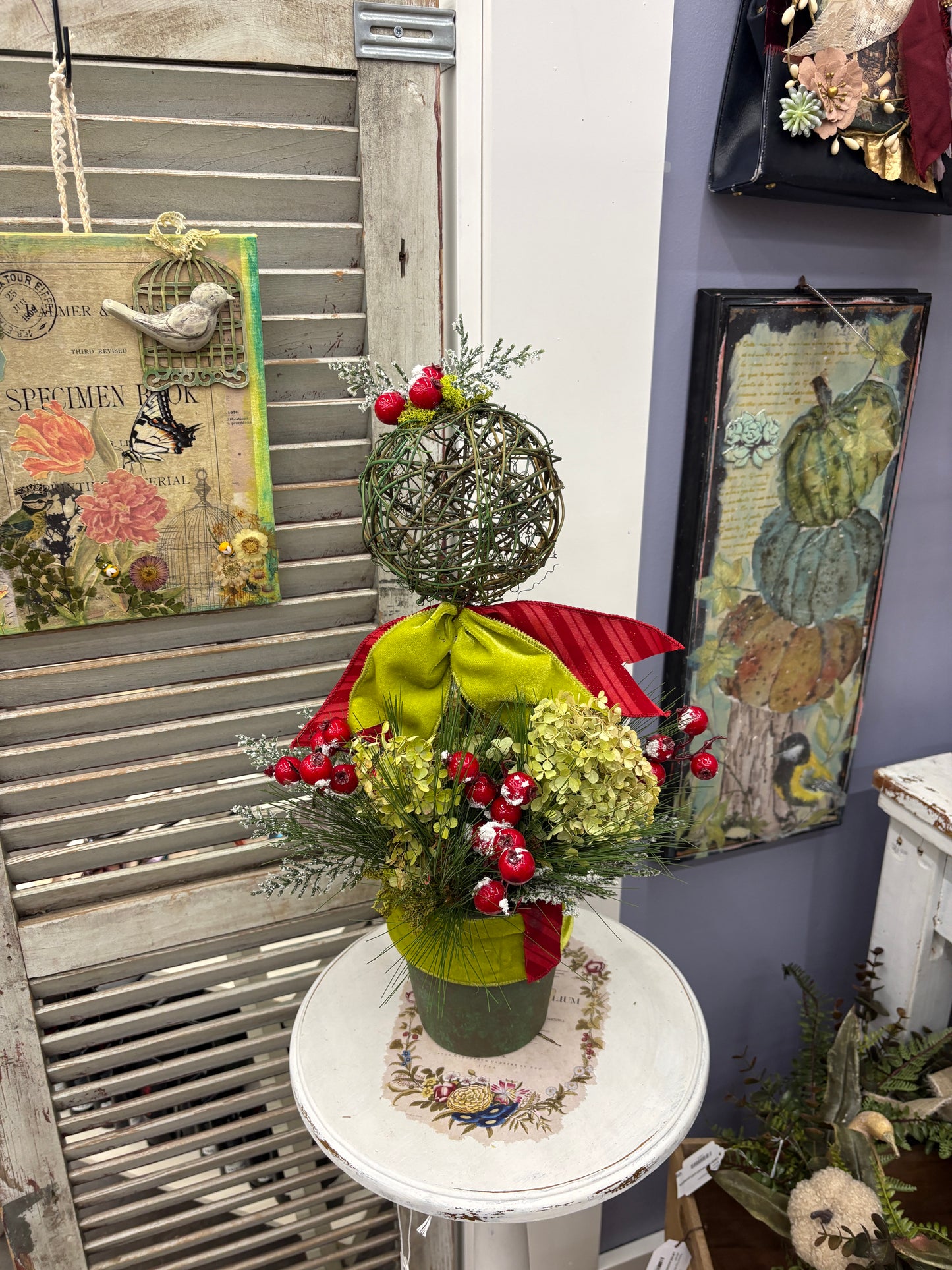 Handmade Fall Mixed Media Pumpkin Sign – Rustic Autumn Décor