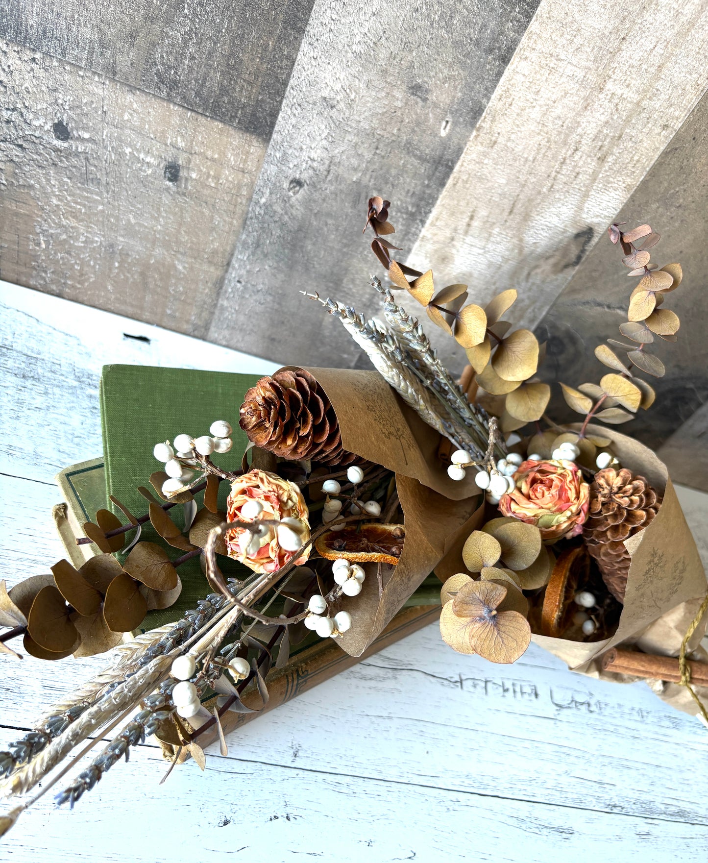 Dried Floral Bundle | Natural Fall Bouquet with Lavender & Eucalyptus – Rustic Autumn Decor & Gift