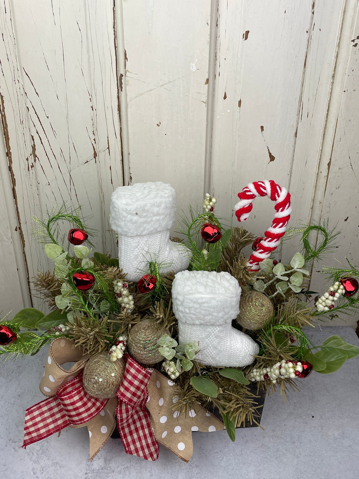 Christmas Stockings foral arrangement