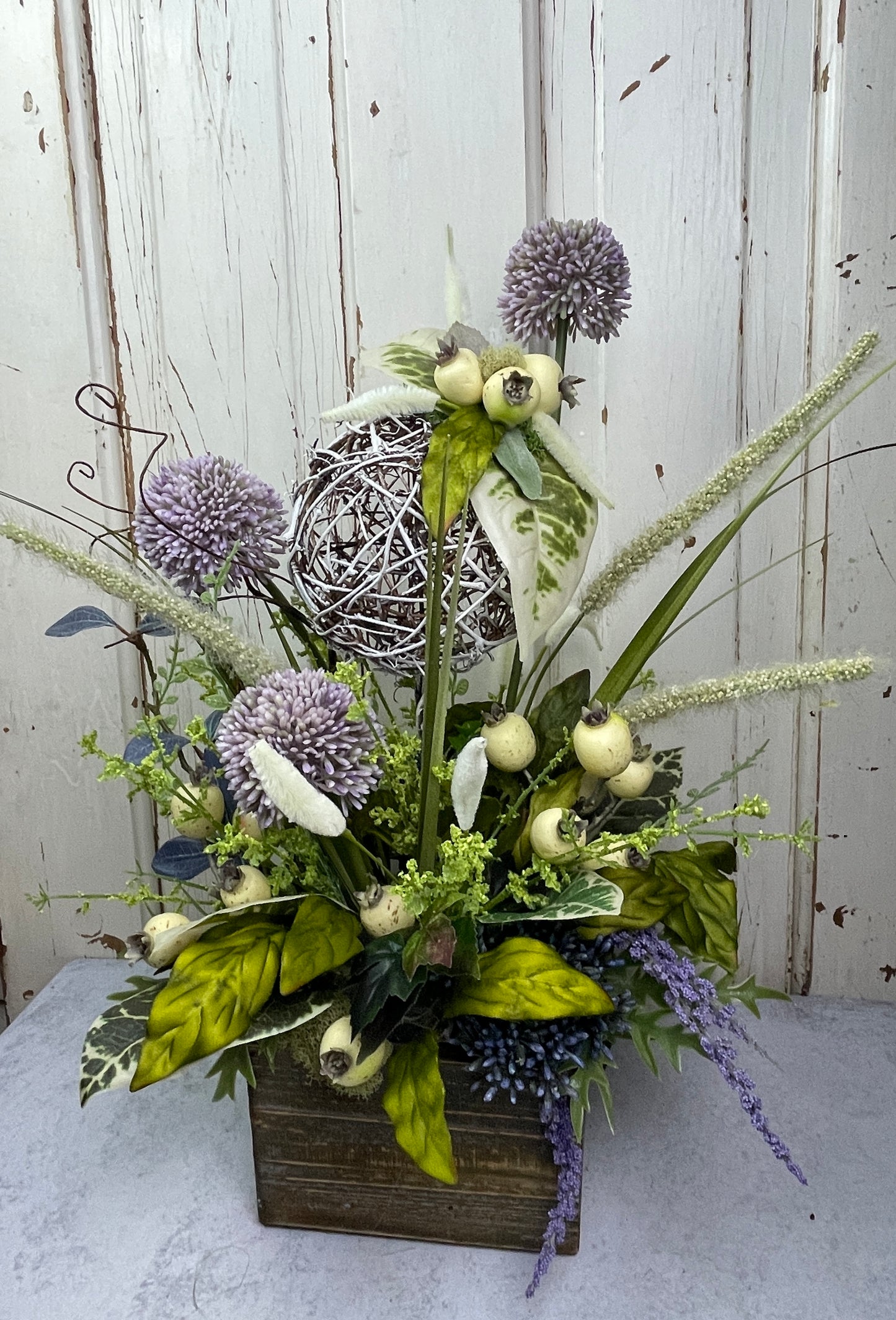 Purple Modern Floral arrangment