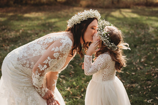 Babies breath floral crowns