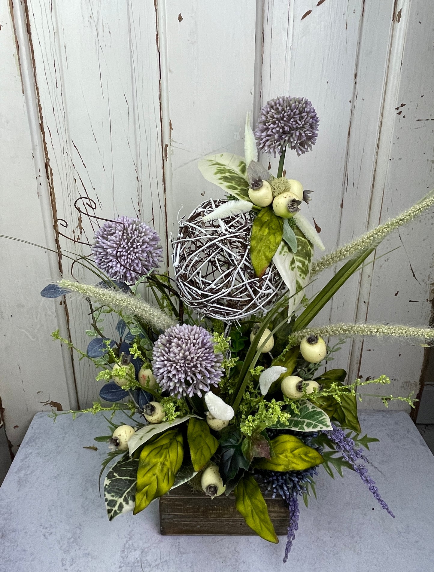 Purple Modern Floral arrangment