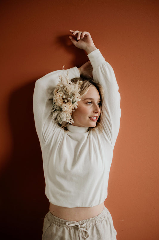 Dried Florals Hair Fascinator