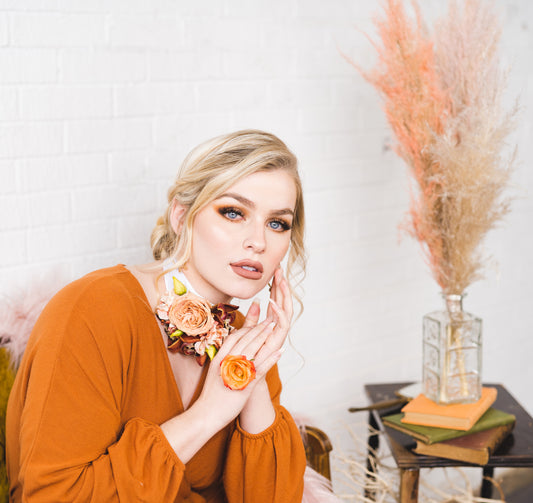 Fresh flowers jewelry