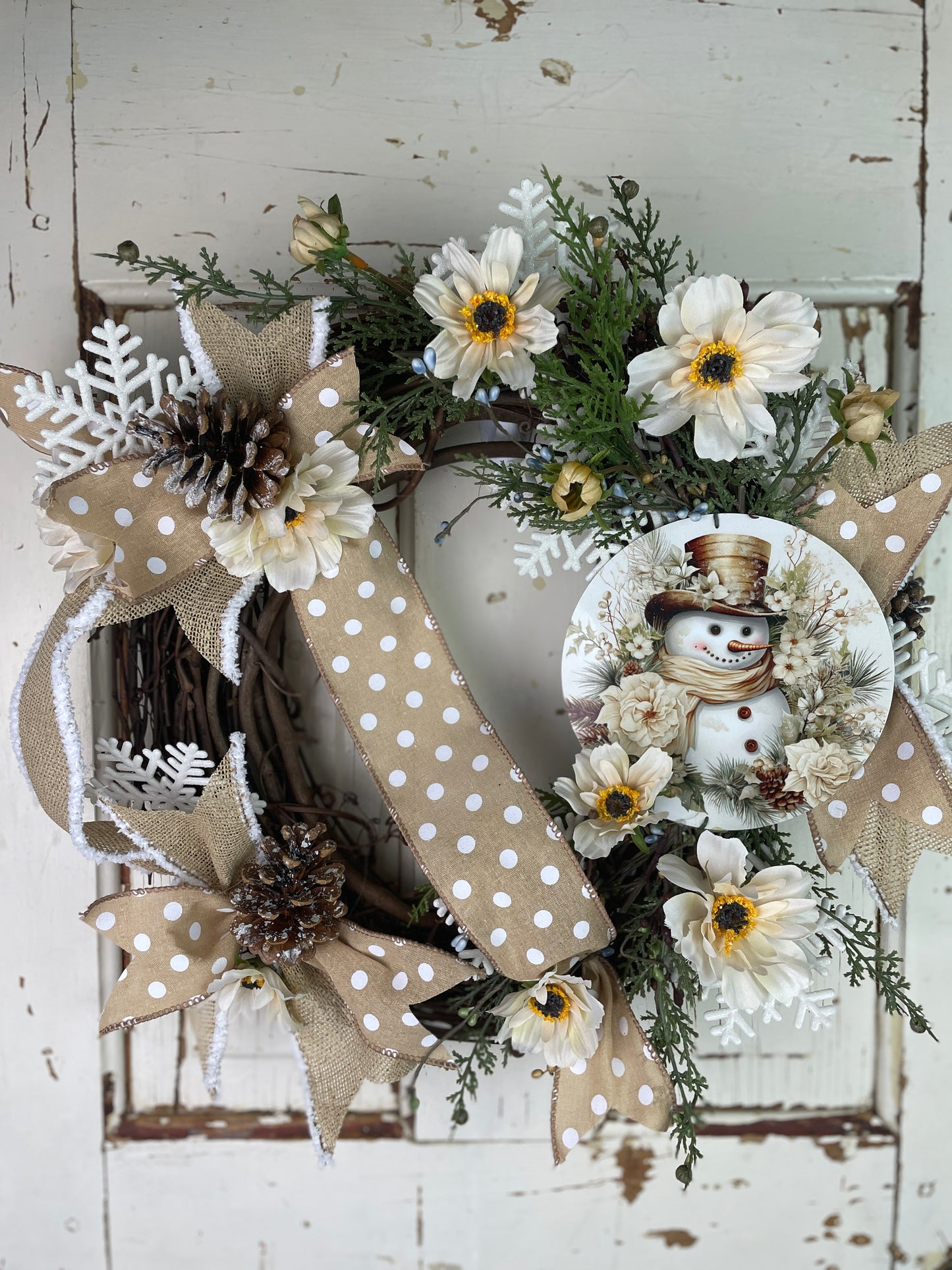 Snowman Winter Wreath