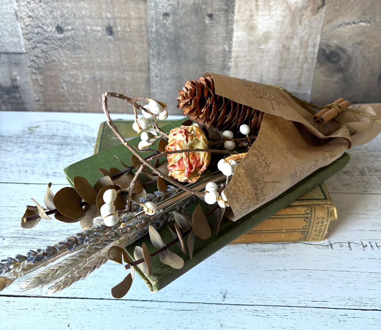 Dried Floral Bundle | Natural Fall Bouquet with Lavender & Eucalyptus – Rustic Autumn Decor & Gift