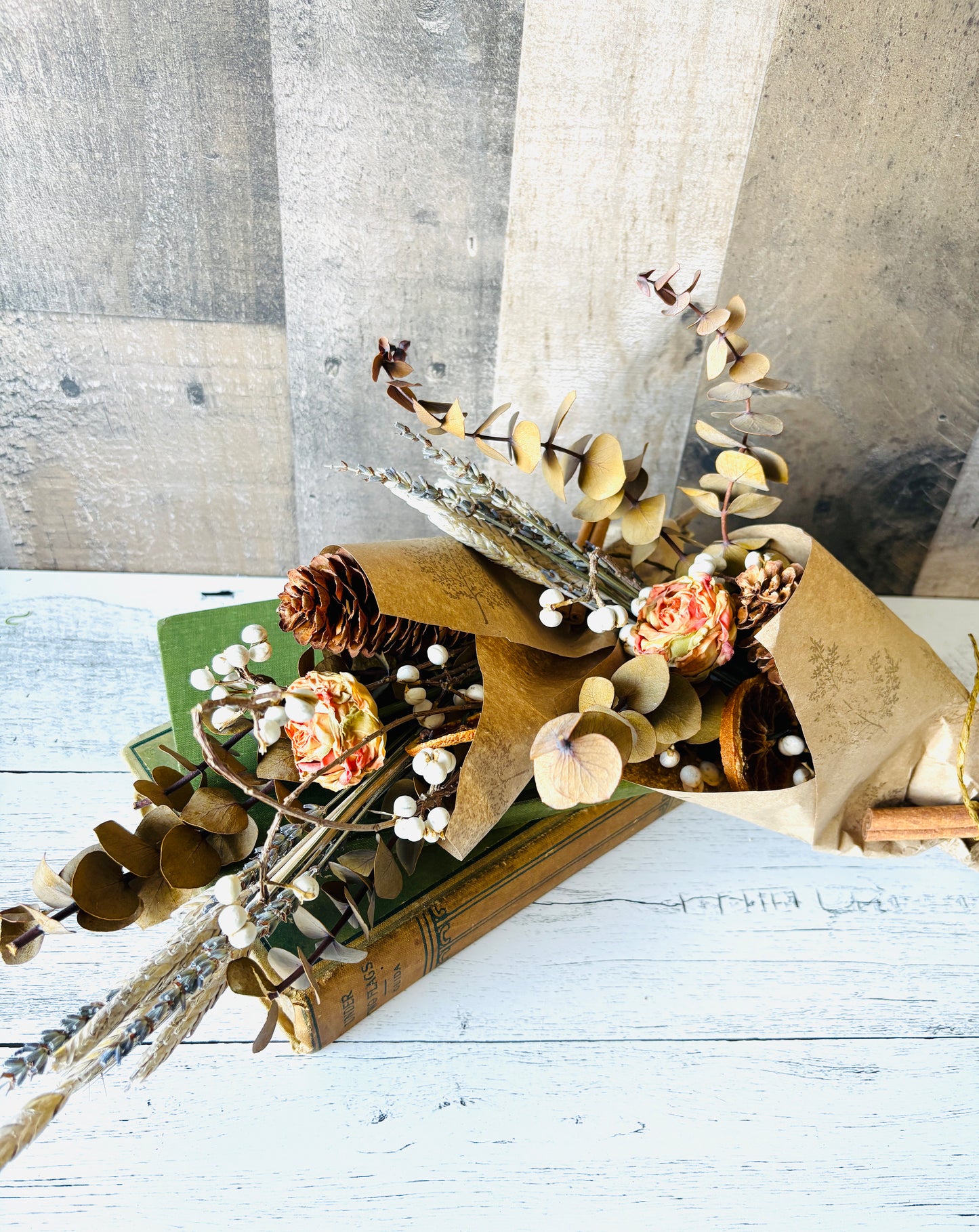 Dried Floral Bundle | Natural Fall Bouquet with Lavender & Eucalyptus – Rustic Autumn Decor & Gift