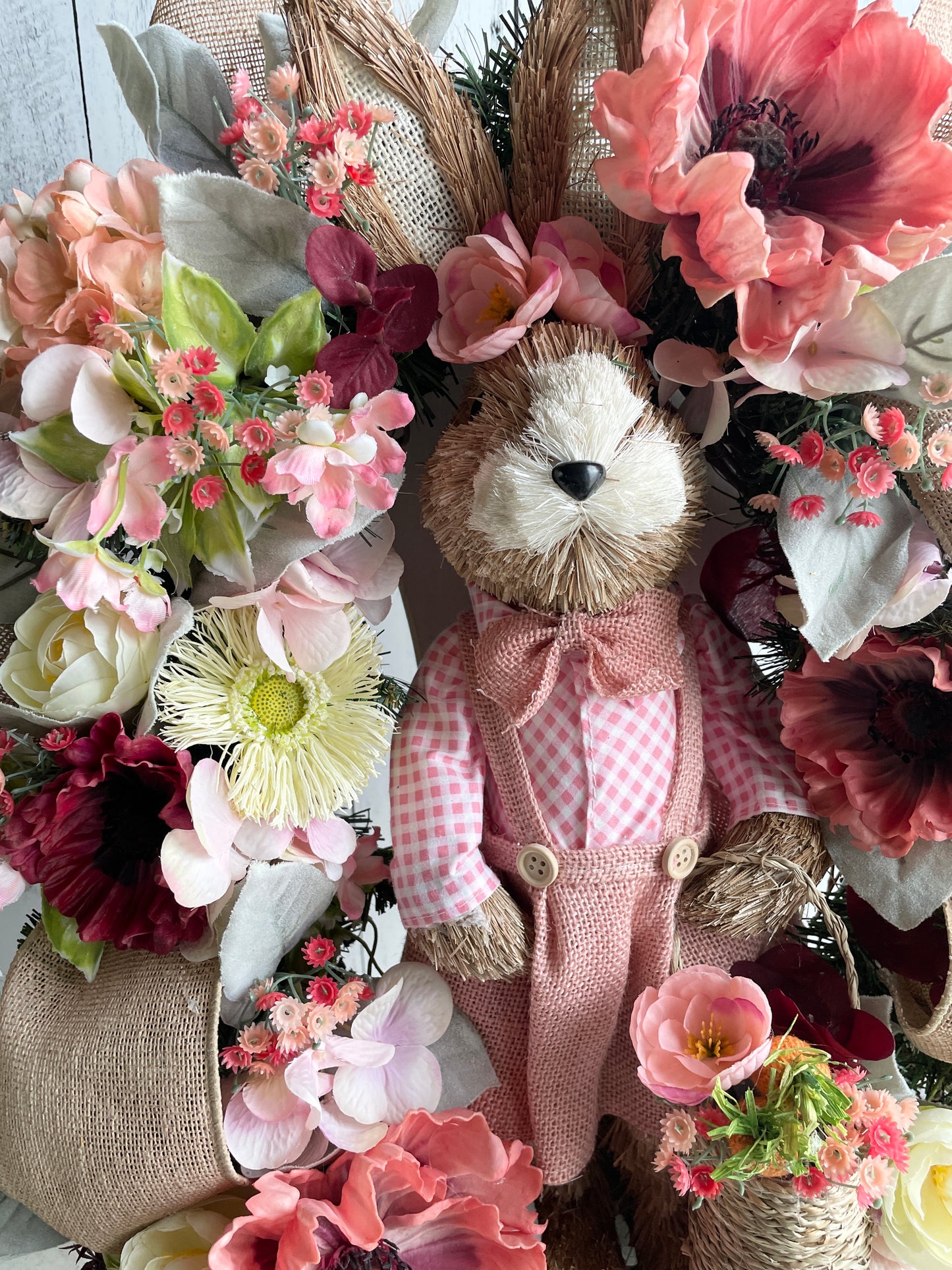 Pink Rabbit Wreath in Pink