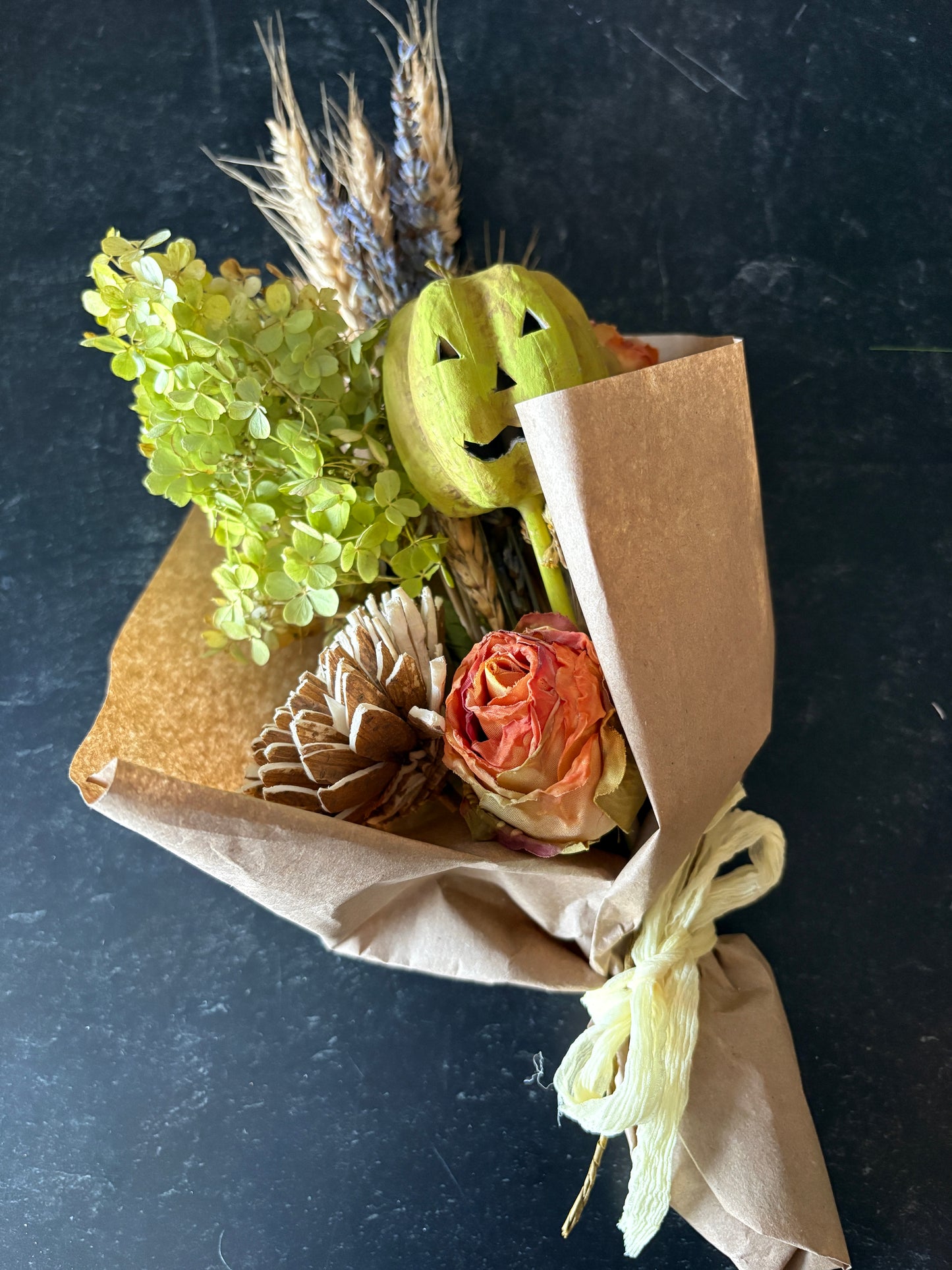 Dried Fall Floral Bundle with Lavender | Rustic Autumn Home Décor Gift