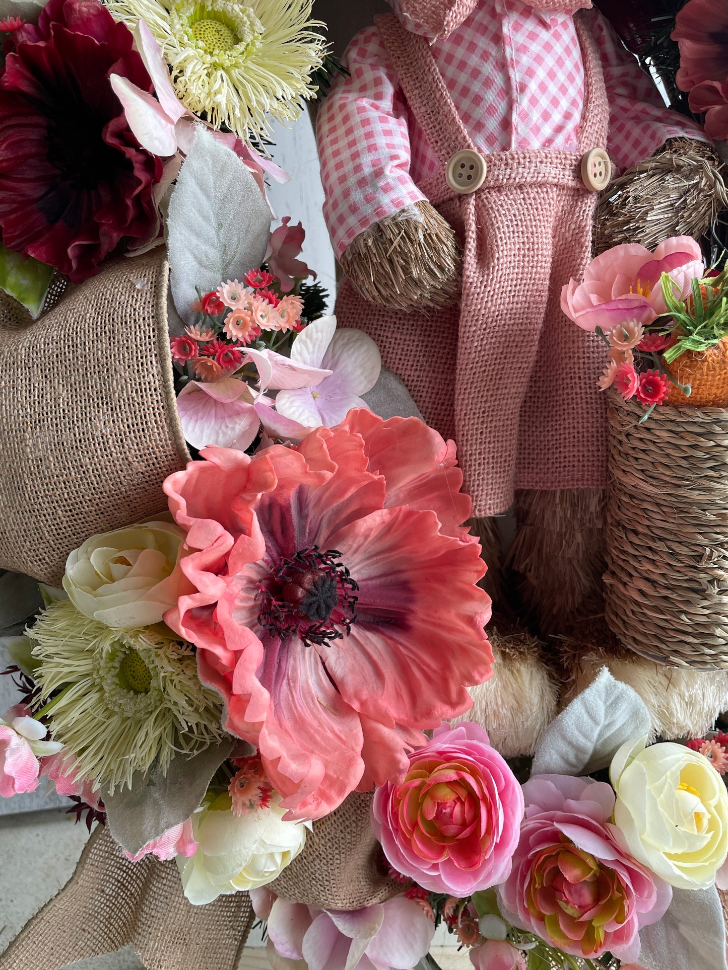 Pink Rabbit Wreath in Pink